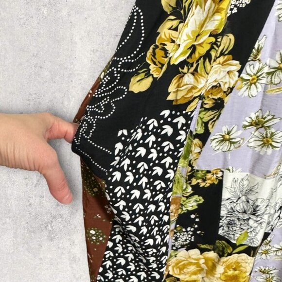 Anthropologie Maeve Floral Maxi Dress Bohemian Patchwork Size XS Petite Boho - Picture 7 of 12